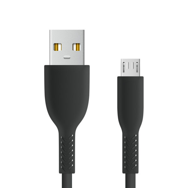 Micro USB TPE数据线 独特网尾设计 经典时尚黑白两色